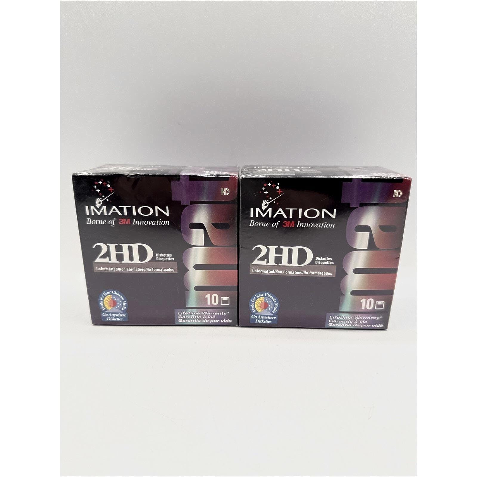 ①imation Diskettes 25枚✖️4箱 ②ドライブクリーナー ①imation Diskettes 25枚✖️4箱 ②ドライブクリーナー