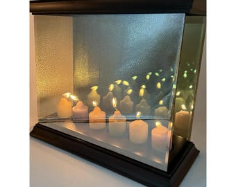 Partylite Infinite Reflections Mirrored Infinity 6 Tea Light Candle Holder