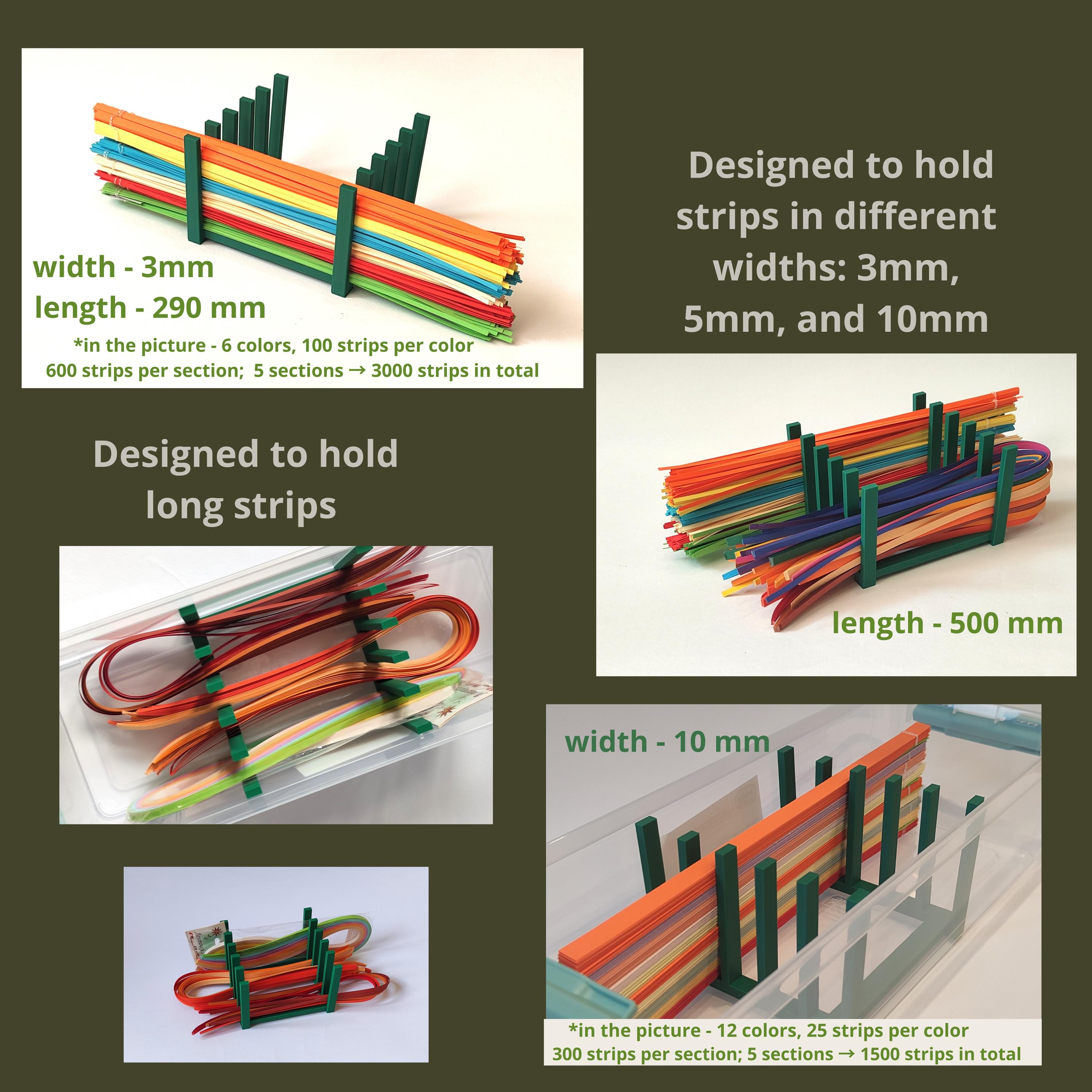 Storage Box for Quilling Paper Strips Organize and Store | Best Place ...