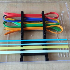 Organizer per strisce di carta per quilling a 5 sezioni – Soluzione di archiviazione modulare