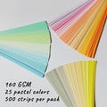 500 Quilling Paper Strips Pastel Colors l Rainbow Colors l High Quality Quilling l 160gsm l Outline Quilling I 3D Effect l On Edge Quilling product logo
