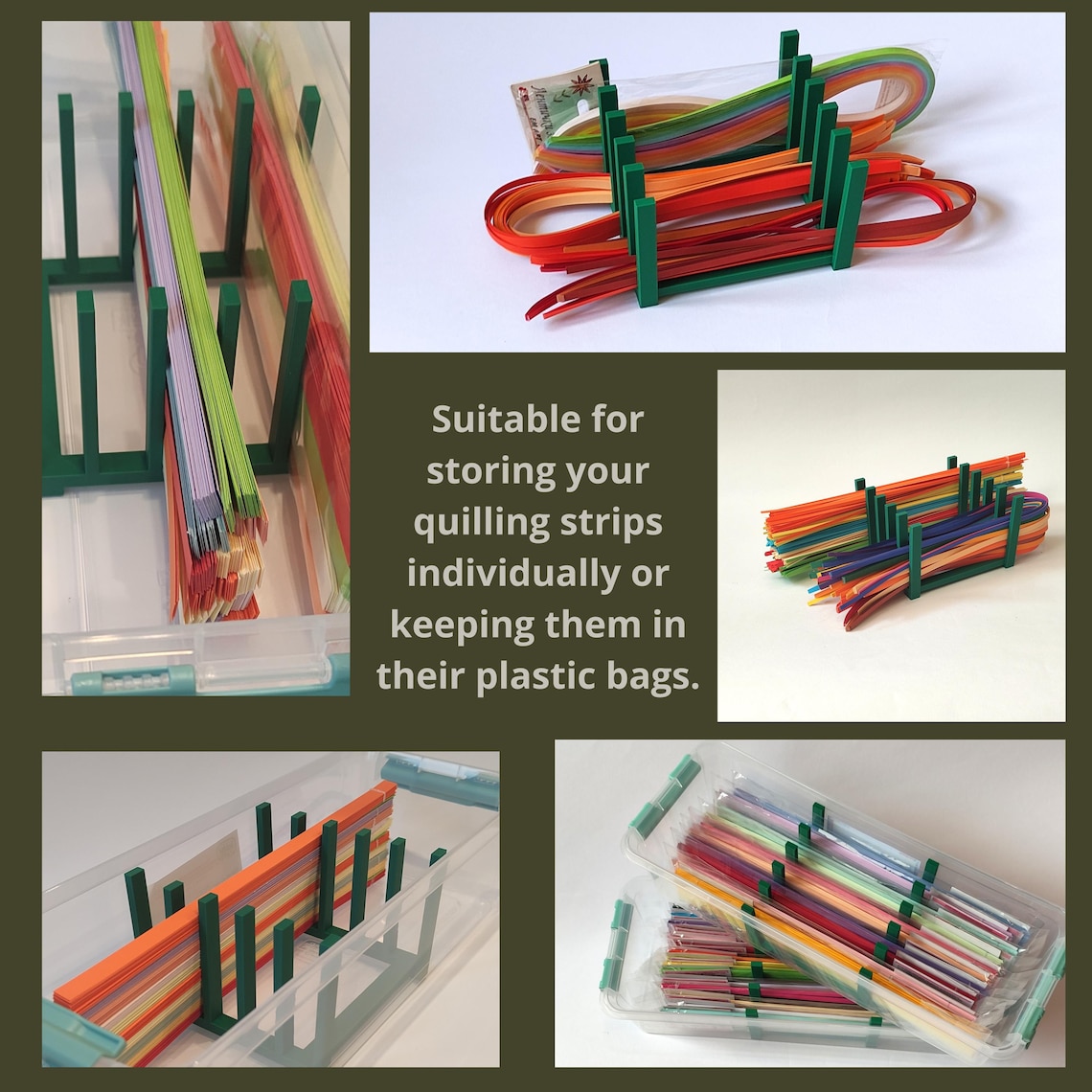 Storage Box for Quilling Paper Strips Organize and Store | Best Place ...