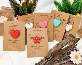Recuerdos de boda personalizados con semillas plantables: regalo ecológico de agradecimiento