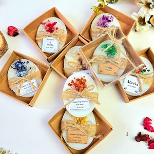 Sapone fatto a mano per gli ospiti di nozze / Sapone per bomboniere per addio al nubilato / Sapone personalizzato / Sapone rustico alla lavanda / Sapone per baby shower / Mini sapone