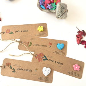 Personalized bookmark with seed paper. Personalized Name Cards with Plantable Seed Paper Shapes. Plantable Wildflower Seed Paper.Bookmark,