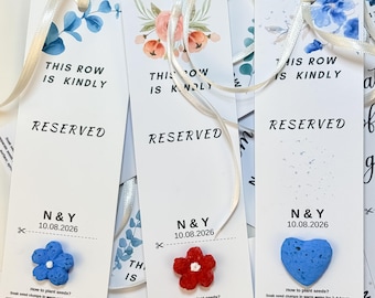 Plantable Seed Paper Bookmark: Eco-Friendly Wildflower Favor