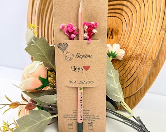 Personalized Seed Pencils: Wedding & Shower Favors