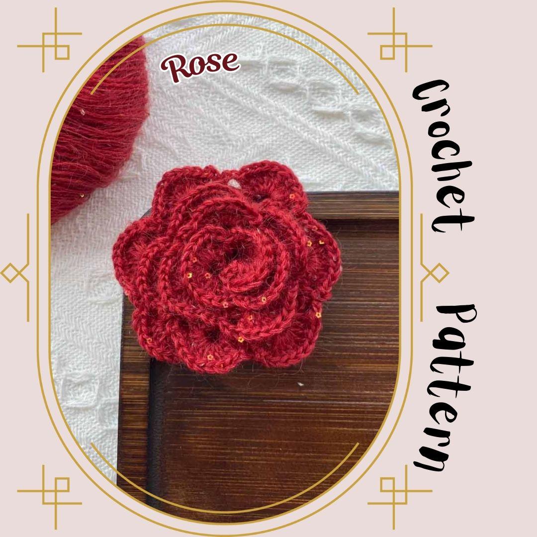 36 Crochet Hair Clips with Sunflowers, Bows, Flowers, and Fruit 11 Rose Crochet Pattern Easy Fun Quick Flower Floral