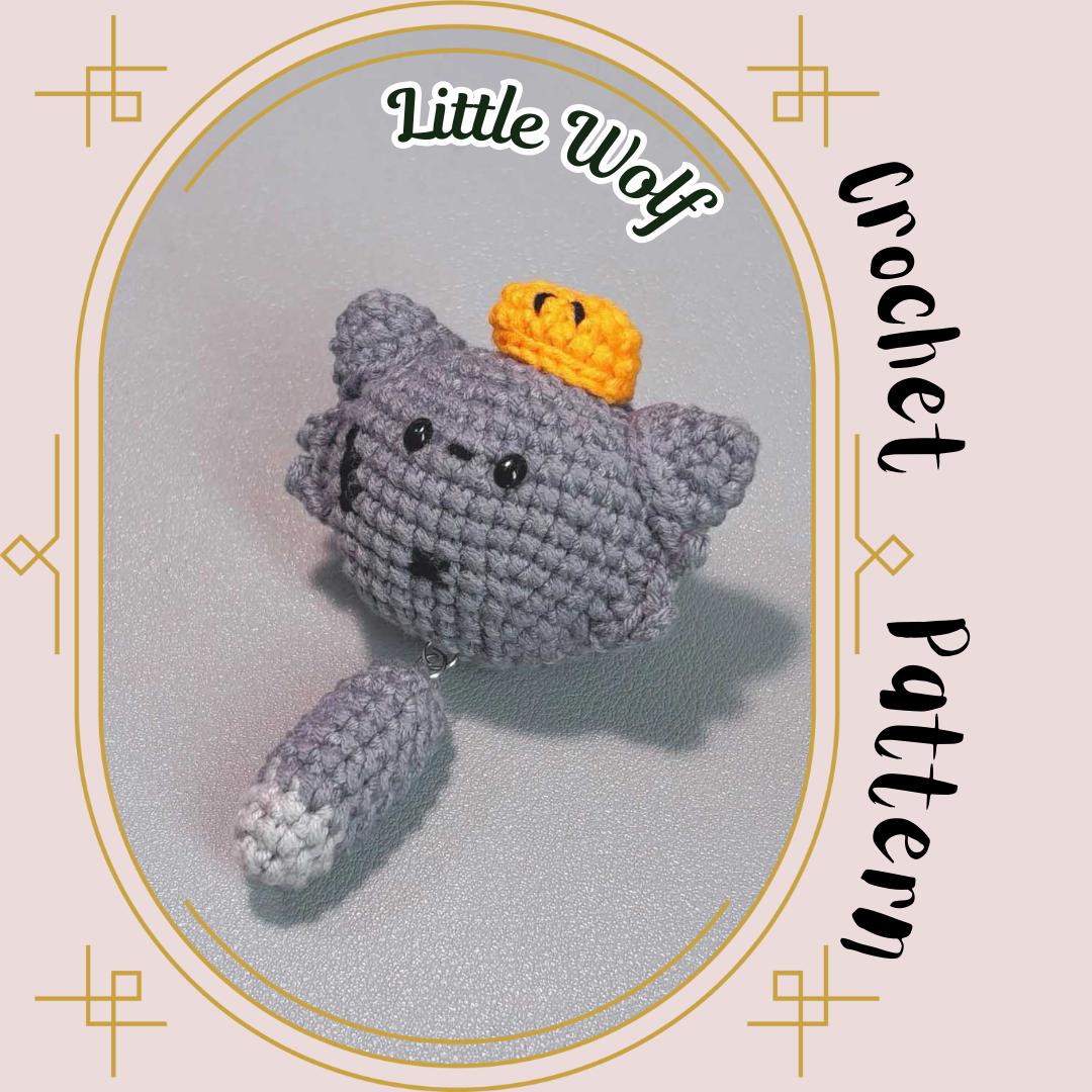 30 Wolf Crochet Patterns to Stitch for Woodland Decor, Gifts, and Amigurumi Displays 19 Little Mini Wolf Keychain Pattern