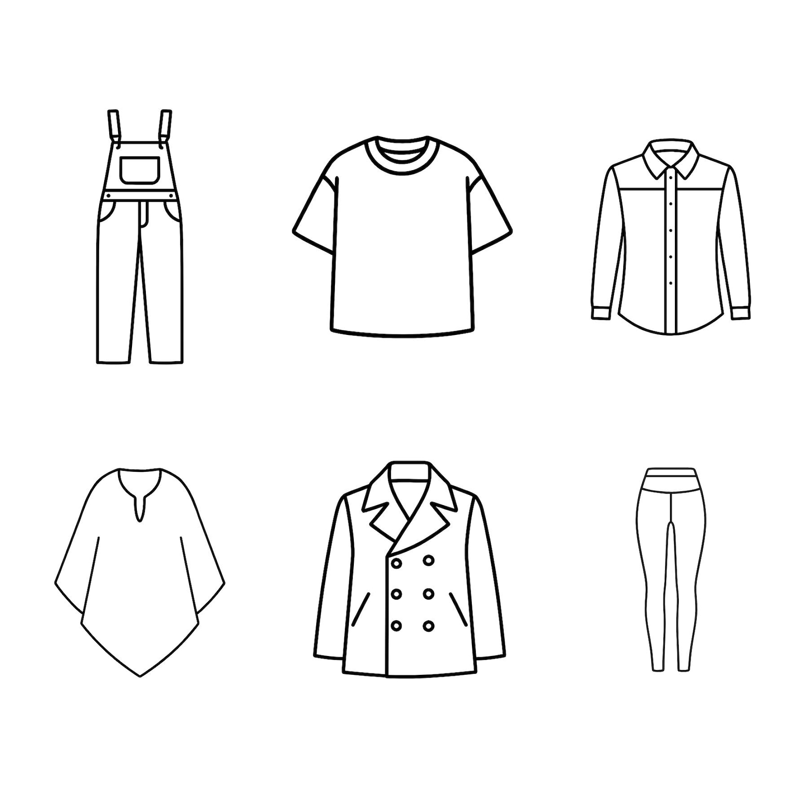50 Clothing SVG Bundle, Apparel Line Icons, Fashion Boutique Logo PNG ...