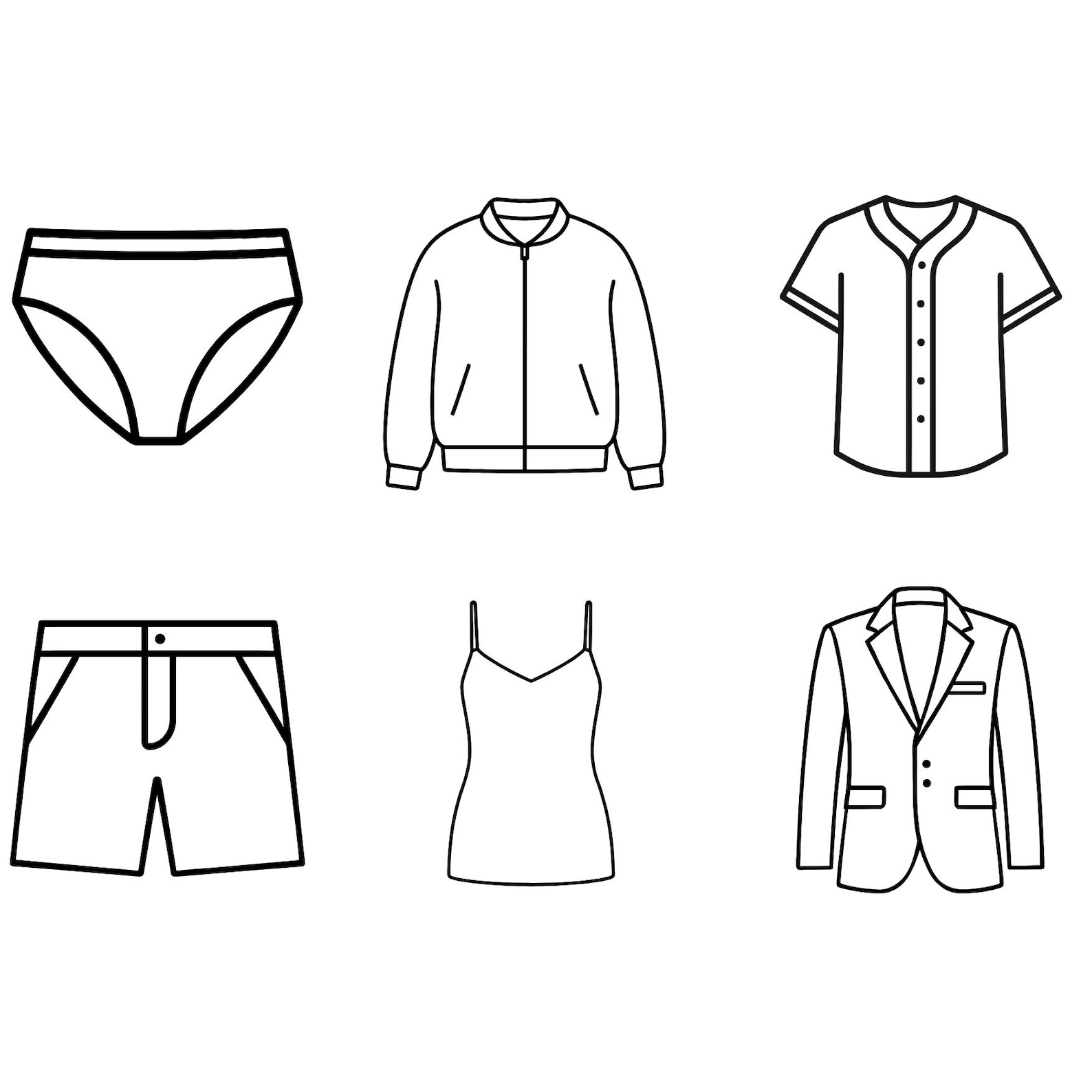 50 Clothing SVG Bundle, Apparel Line Icons, Fashion Boutique Logo PNG ...