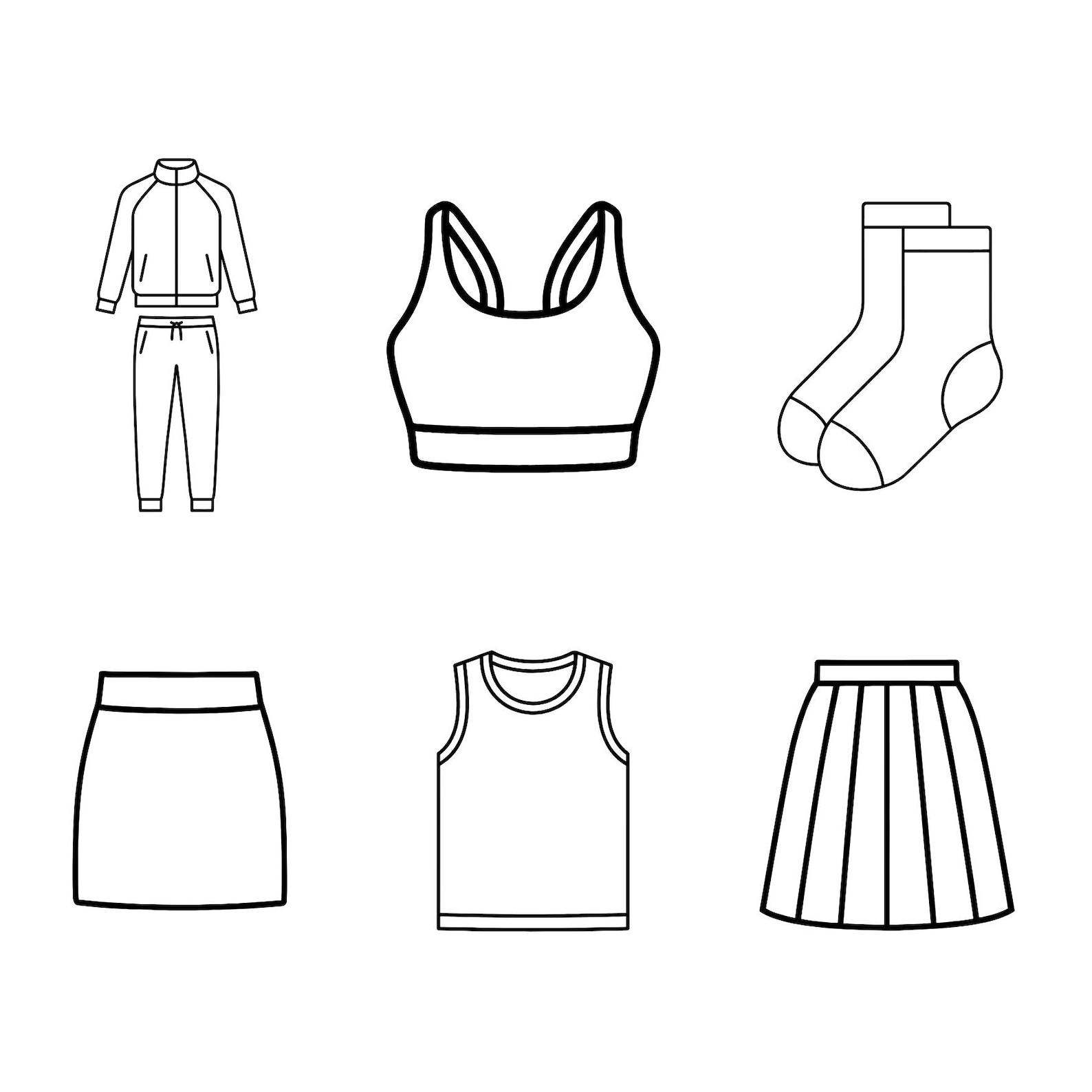 50 Clothing SVG Bundle, Apparel Line Icons, Fashion Boutique Logo PNG ...