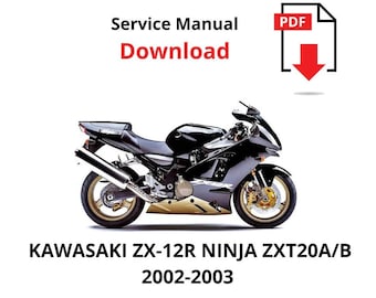 Manual de servicio y reparación de la Kawasaki ZX 12R Ninja 2002-2003 (Guía técnica de taller) (PDF)