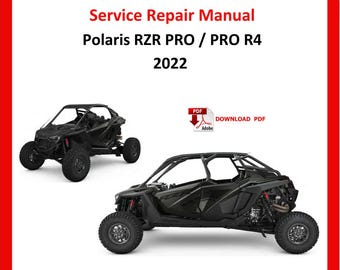 Polaris RZR Pro R 2022 Service Repair Manual Technical Workshop Guide PDF Download