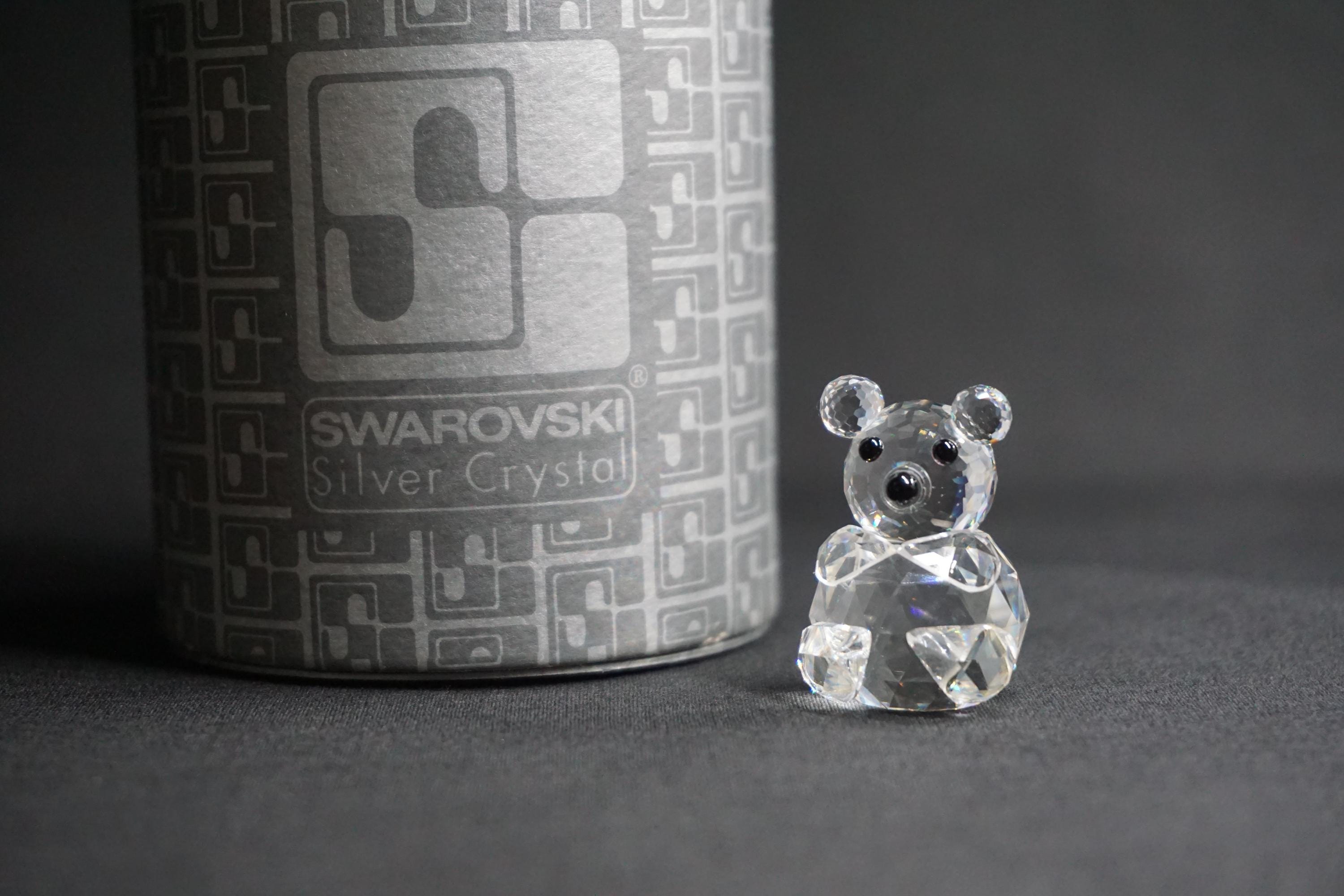 Swarovski Crystal Bear Figurine - Etsy