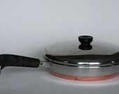 vintage revere ware 10 quot frying pan or skillet copper clad bottom clinton illinois