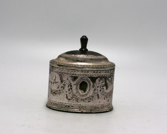 vintage Silverplate Jewelry Casket or Trinket box - image 1