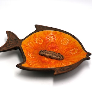 vintage Treasure Craft New York fish ashtray image 1