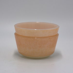 vintage Fire King peach lustre custard cups set of two