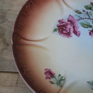 vintage transfer ware plate shabby style image 5