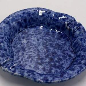 vintage Haeger blue spatter ashtray image 2