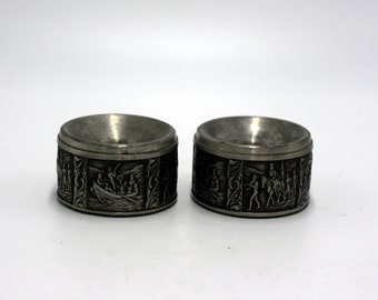 vintage pewter candleholders made in Norway