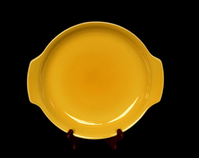 Vintage Stavangerflint Yellow Ceramic Plate With Handles Made Etsy