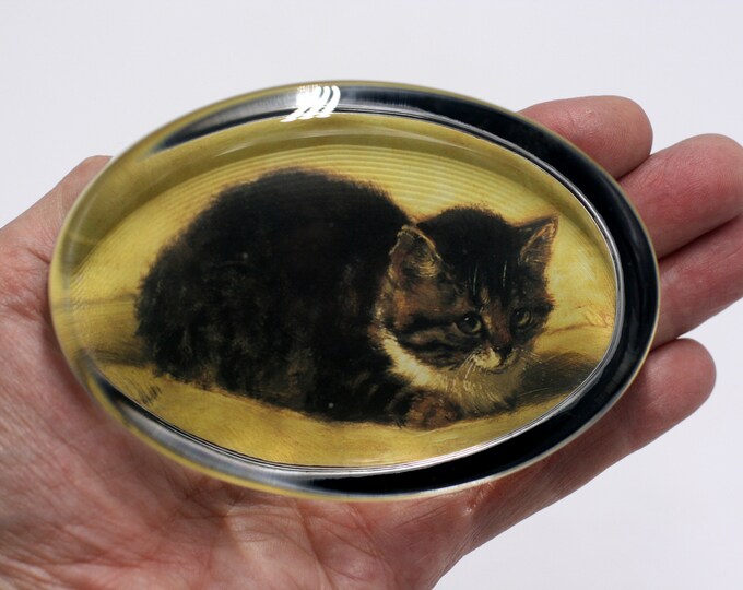 Vintage Cat Paperweight Etsy