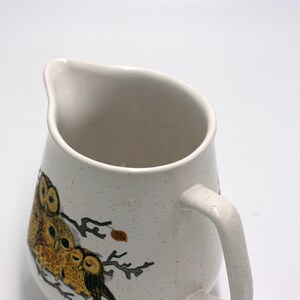 vintage enesco owl pitcher image 4