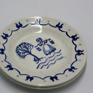 vintage poppytrail provincial blue bread and butter plates image 4