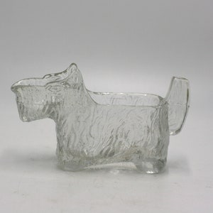 vintage glass scottie dog creamer