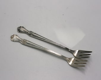 vintage Old Company Plate pickle forks set of two