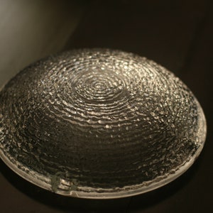vintage soreno crystal clear glass ashtray image 3