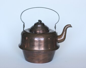 vintage copper tea kettle