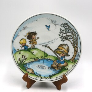 Vintage Joan Walsh Anglund March Month Plate Walter W. Germany