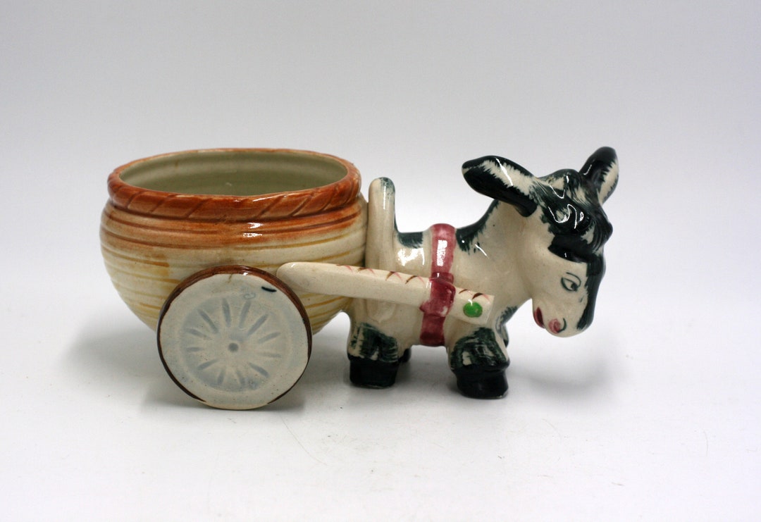 Vintage Donkey Planter Made in Occupied Japan Etsy