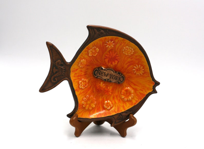 vintage Treasure Craft New York fish ashtray image 2