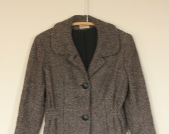 vintage zelinka matlick cropped wool jacket