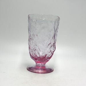 vintage Morgantown Seneca Pink Footed Tumbler