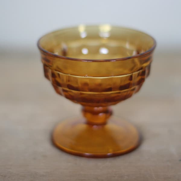 vintage fostoria gold glass sherbet dish