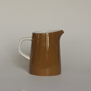 vintage mikasa cera stone creamer in brown made in japan