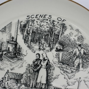 Vintage Scenes of Old Amana plate Amana Colonies plate Homer Laughlin image 6