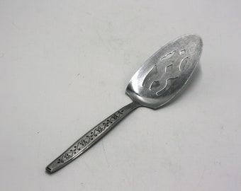 vintage mid-century dessert or cake server stainless steel made in Japan