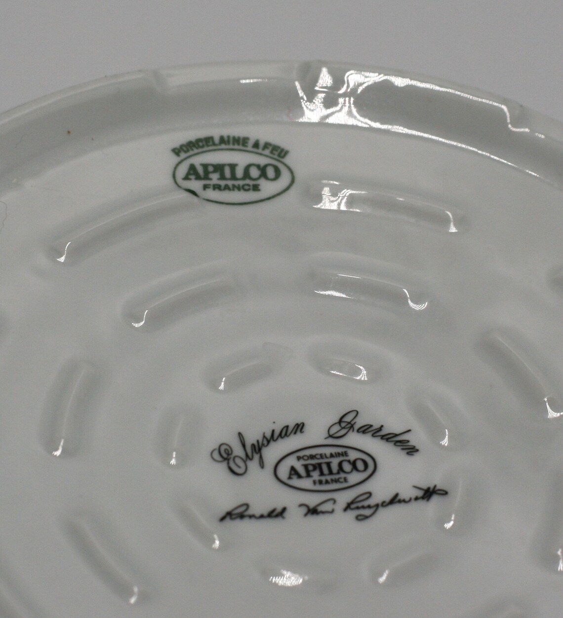 Vintage Apilco Elysian Garden Souffle Dish Made in France Etsy