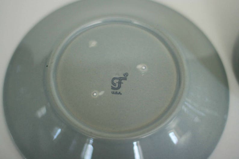 vintage franciscan reflections cup and saucer in gray image 4