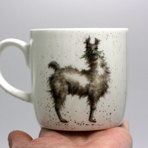 vintage Royal Worcester No Probllama coffee mug by Hannah Dale Wrendale designs image 1