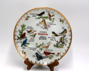 vintage Giftcraft porcelain bird plate