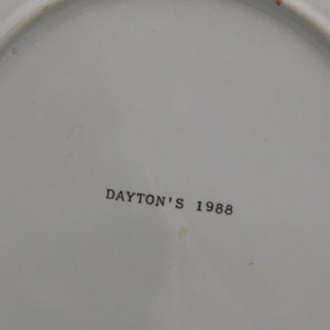 vintage Dayton's Santa plate 1988 image 5