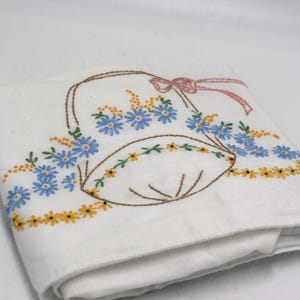 vintage Hand Embroidered Standard pillowcase