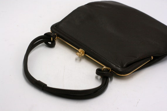 vintage Jane Shilton Brown Leather Handbag - image 2